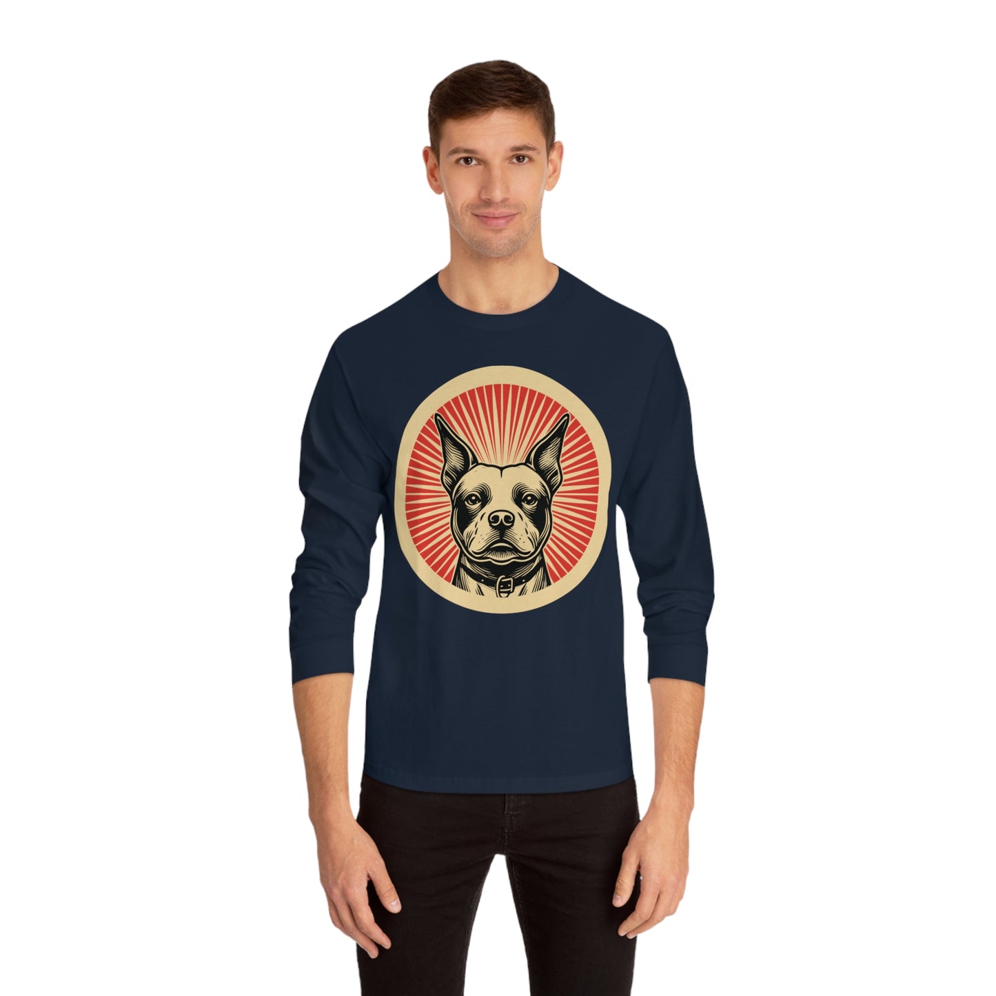 Staffordshire Bull Terrier Long Sleeve Tee for Adults