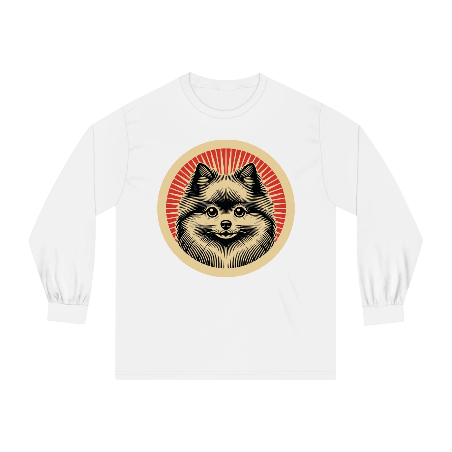Pomeranian Long Sleeve Tee for Adults
