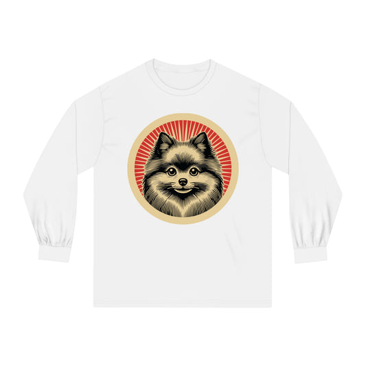Pomeranian Long Sleeve Tee for Adults