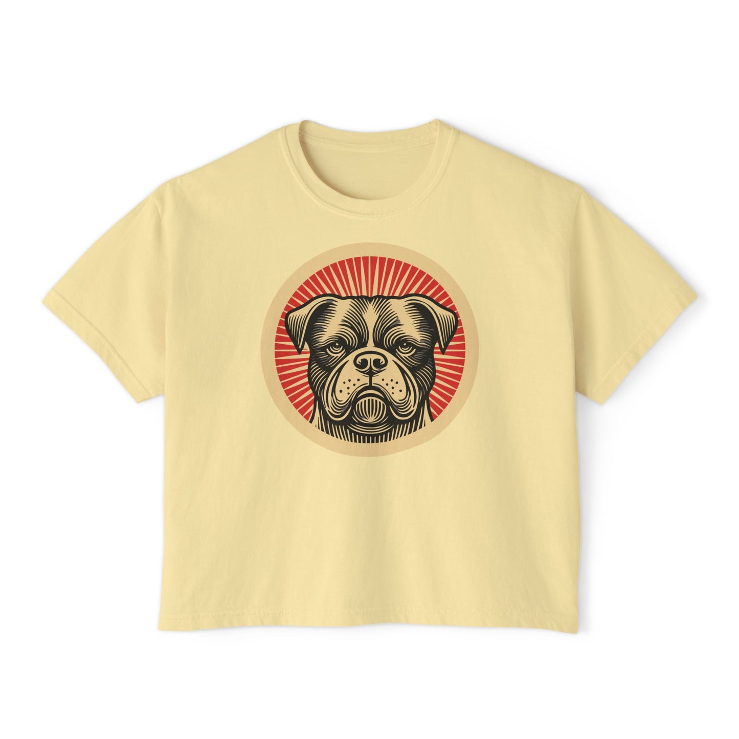 American Bulldog Boxy Tee for Women