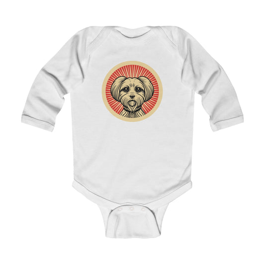 Maltese Long Sleeve Bodysuit for Infants