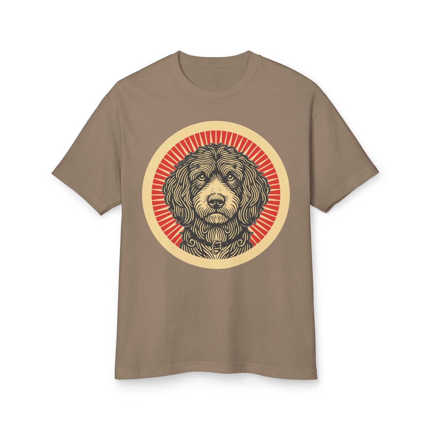 Aussiedoodle Heavyweight Cotton T-Shirt for Adults
