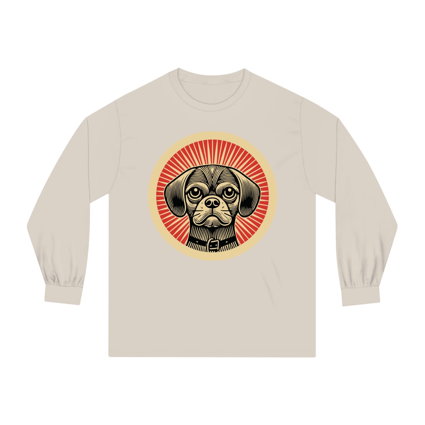 Puggle Long Sleeve Tee for Adults