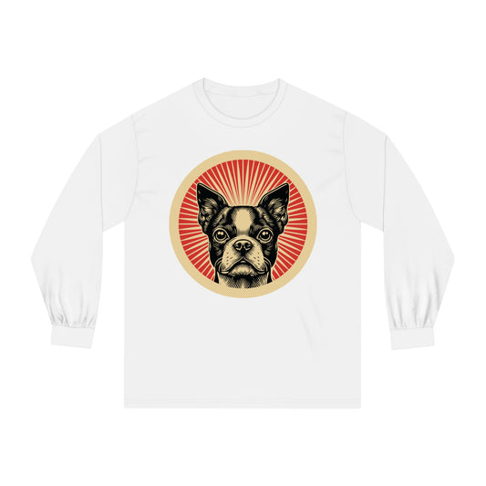 Boston Terrier Long Sleeve Tee for Adults