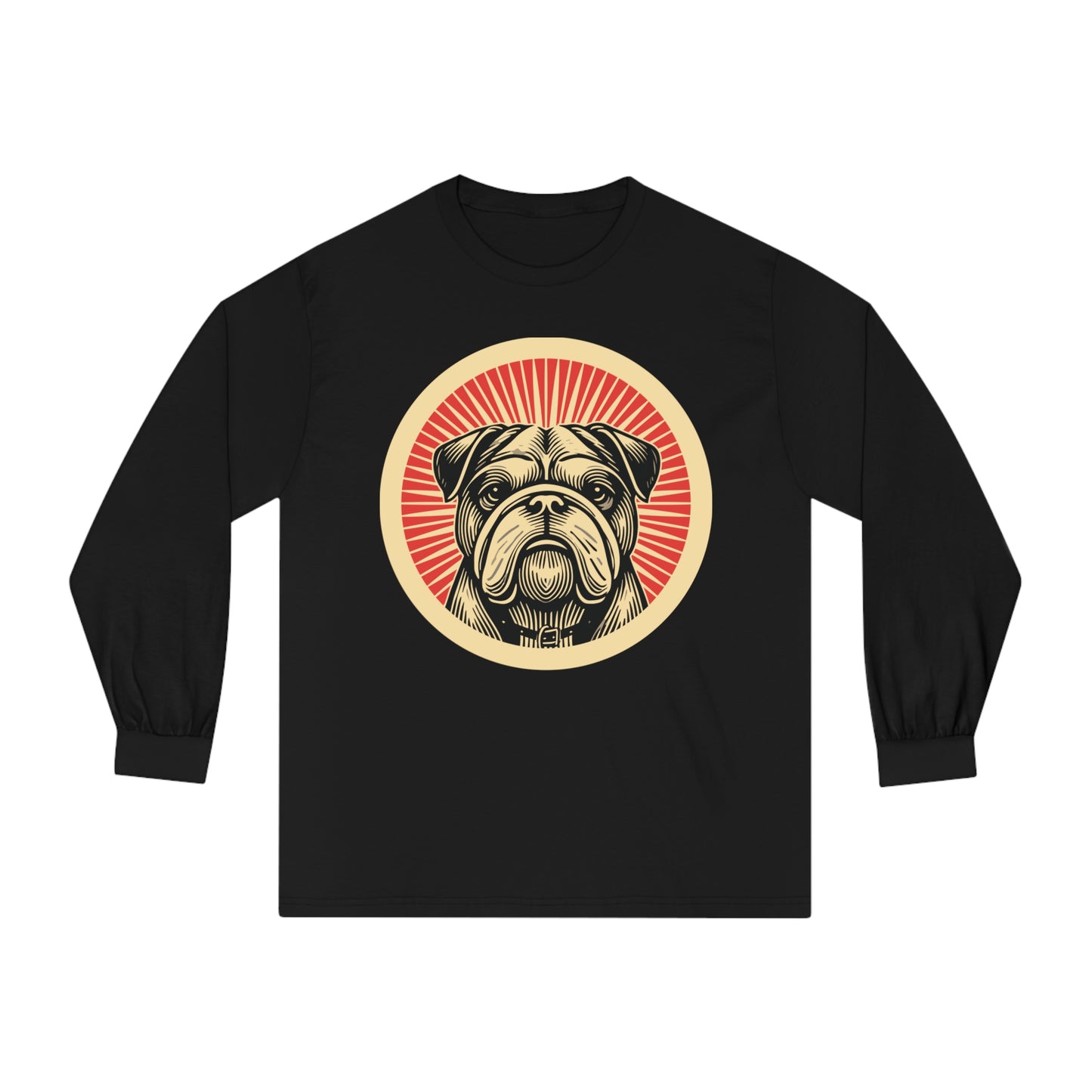 Bulldog Long Sleeve Tee for Adults