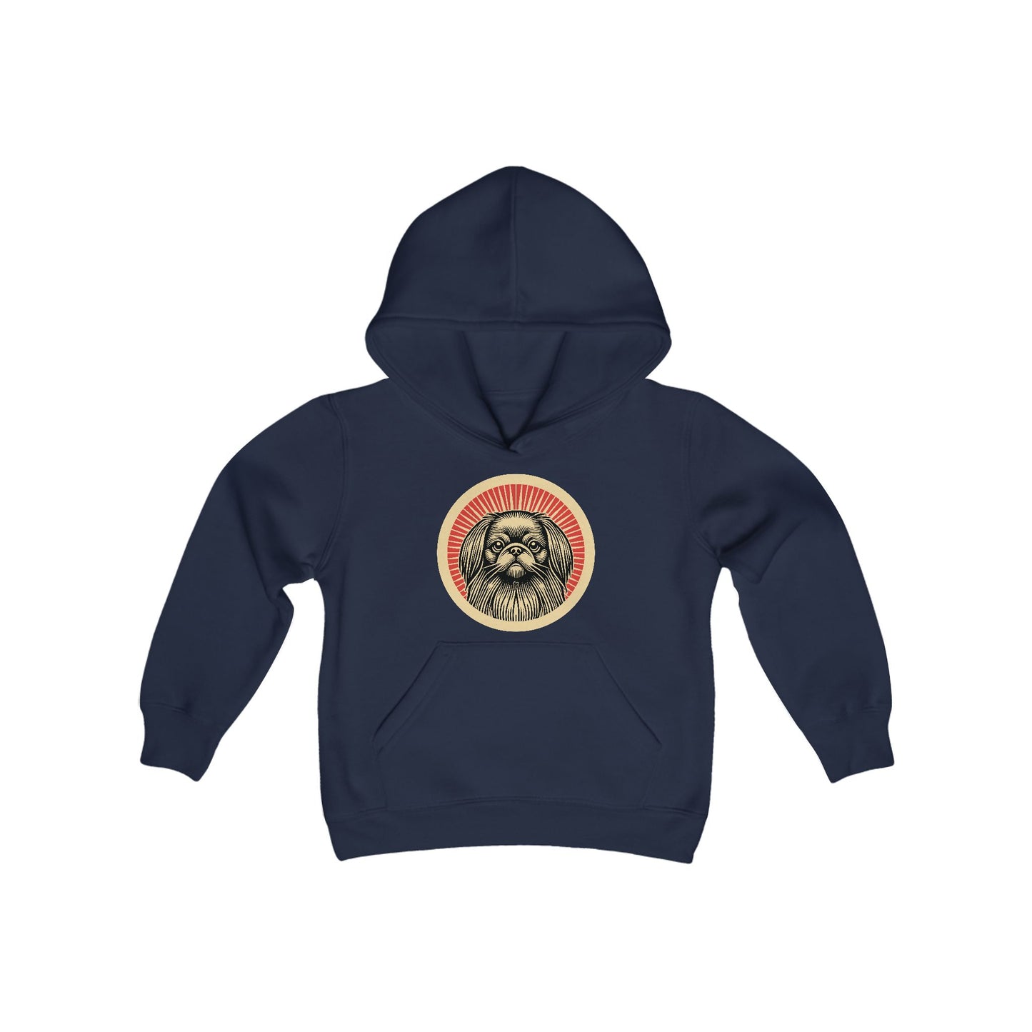Pekingese Heavy Hoodie for Kids