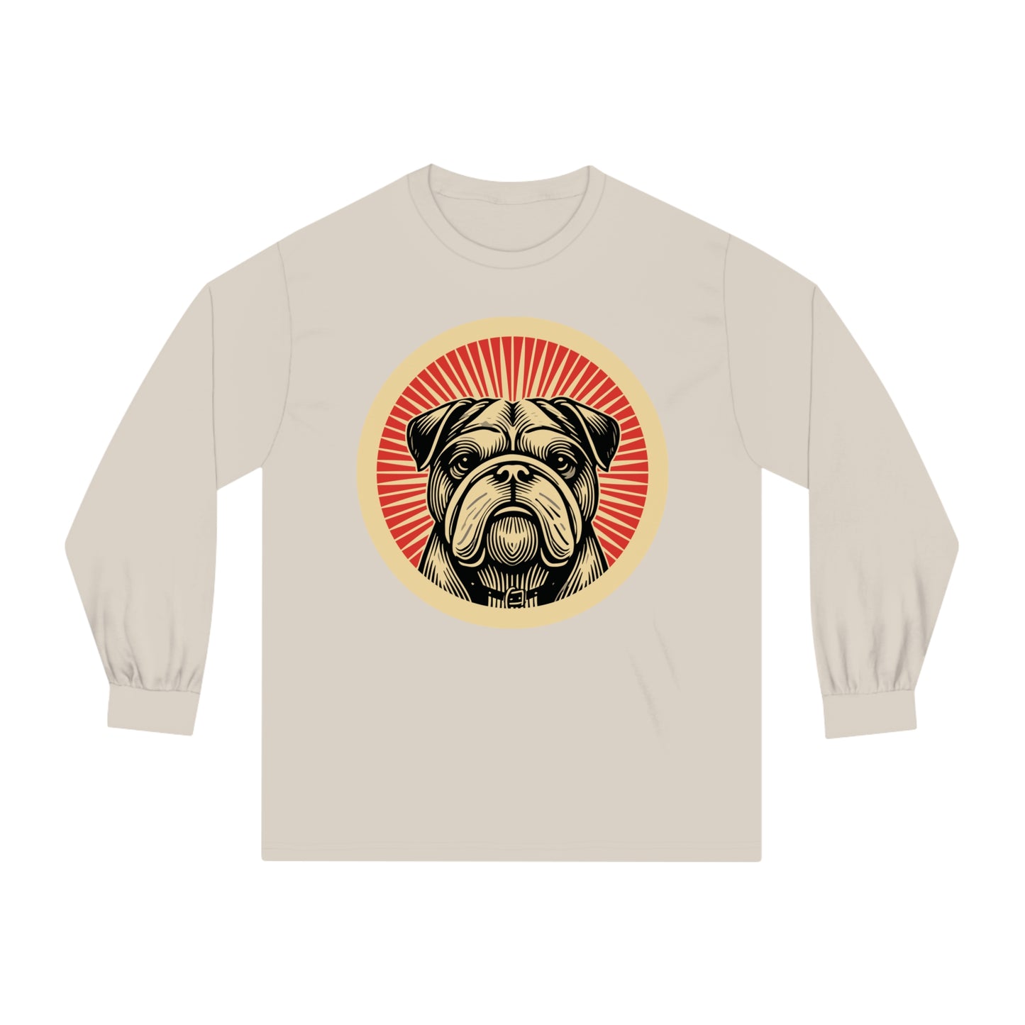Bulldog Long Sleeve Tee for Adults