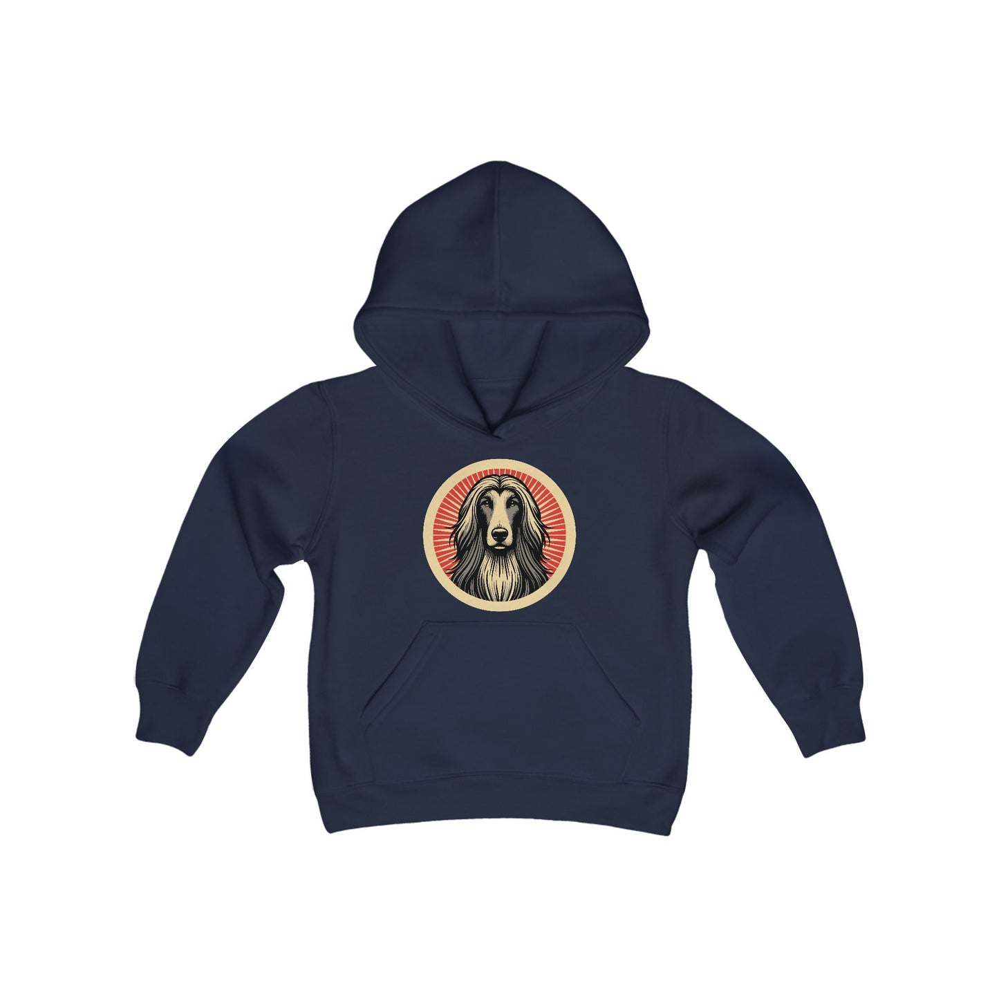 Afghan Hound Heavy Hoodie for Kids