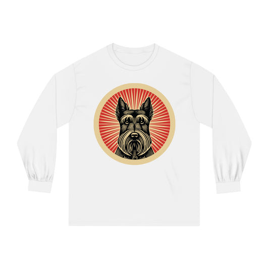 Scottish Terrier Long Sleeve Tee for Adults