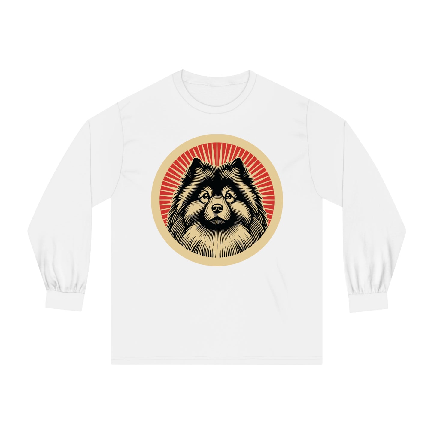 Keeshond Long Sleeve Tee for Adults