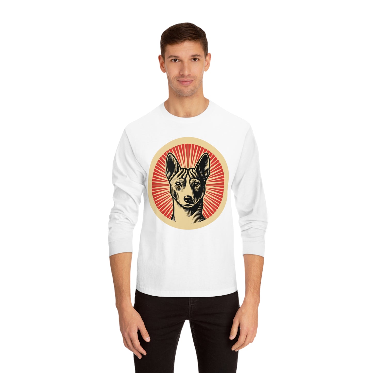 Basenji Long Sleeve Tee for Adults
