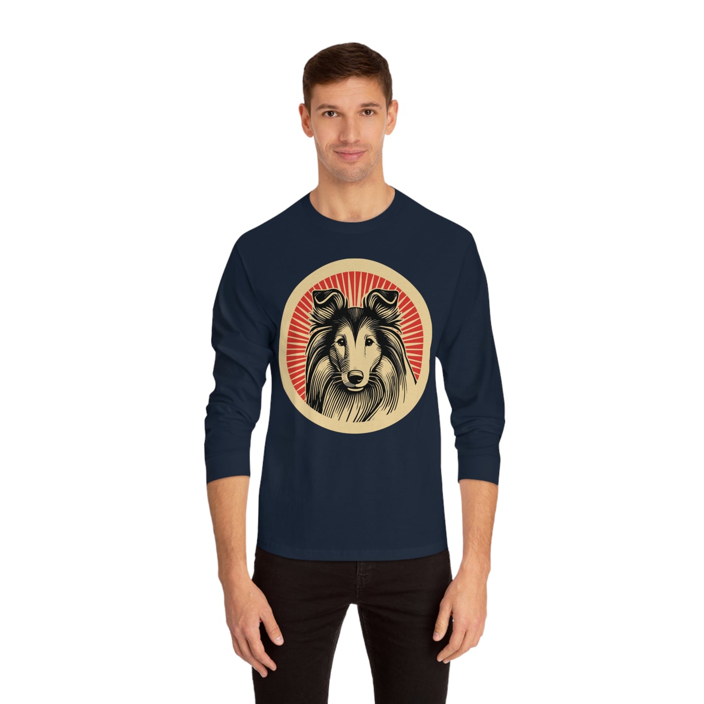 Collie Long Sleeve Tee for Adults