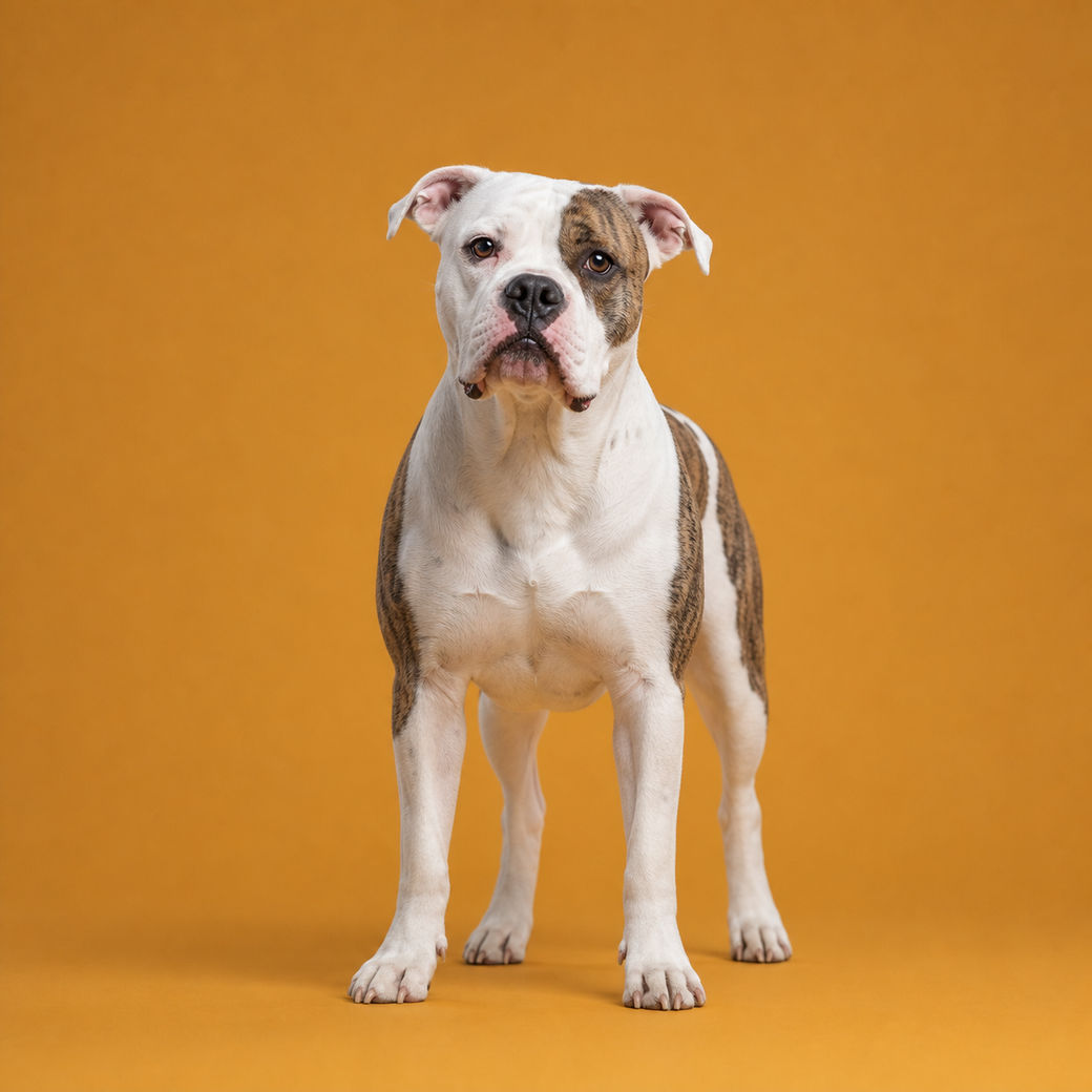 American Bulldog, studio portrait
