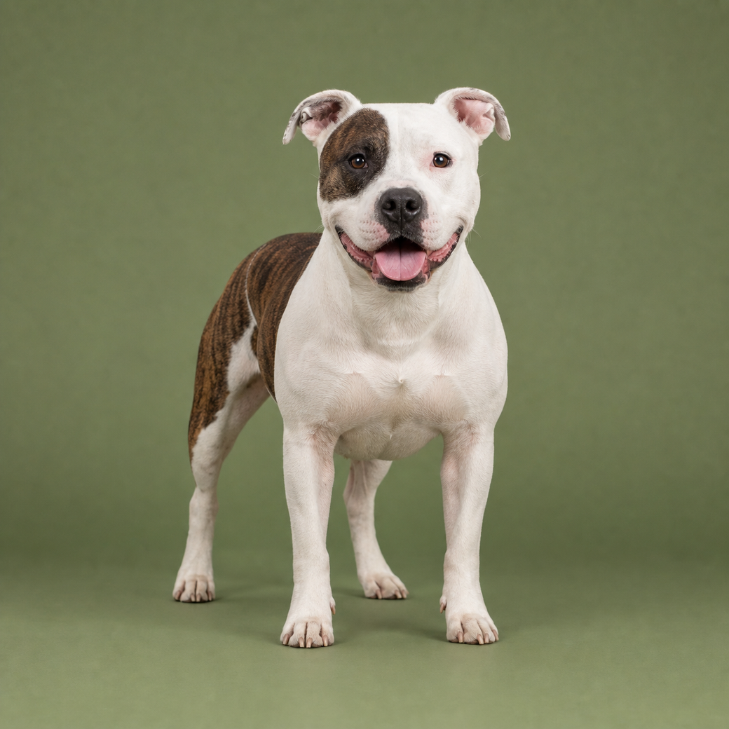 American Staffordshire Terrier, studio portrait