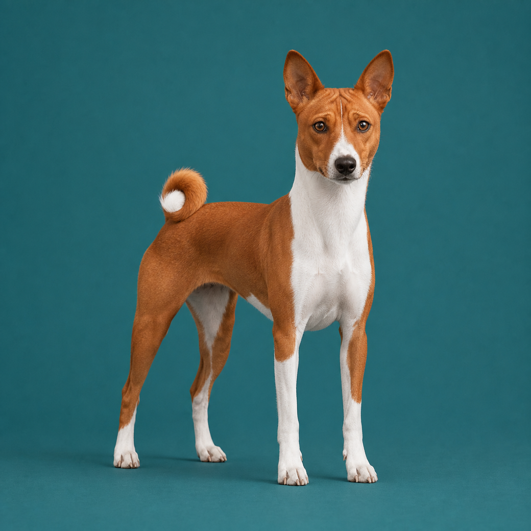 Basenji, studio portrait