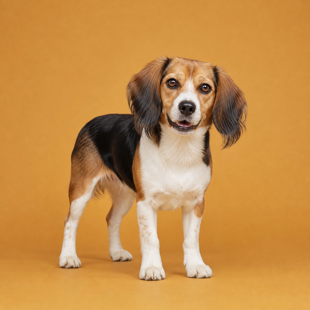 Beaglier, studio portrait