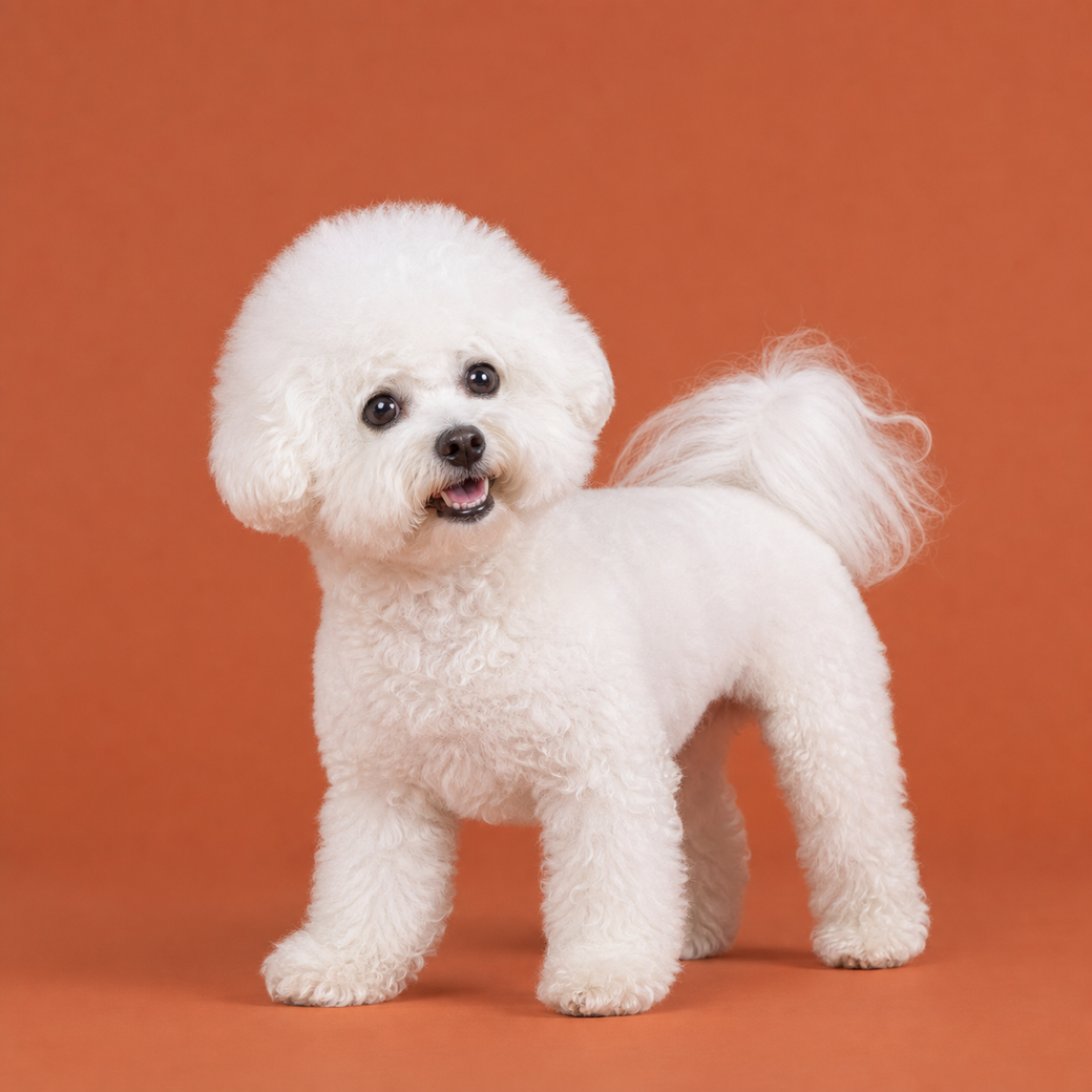 Bichon Frise, studio portrait