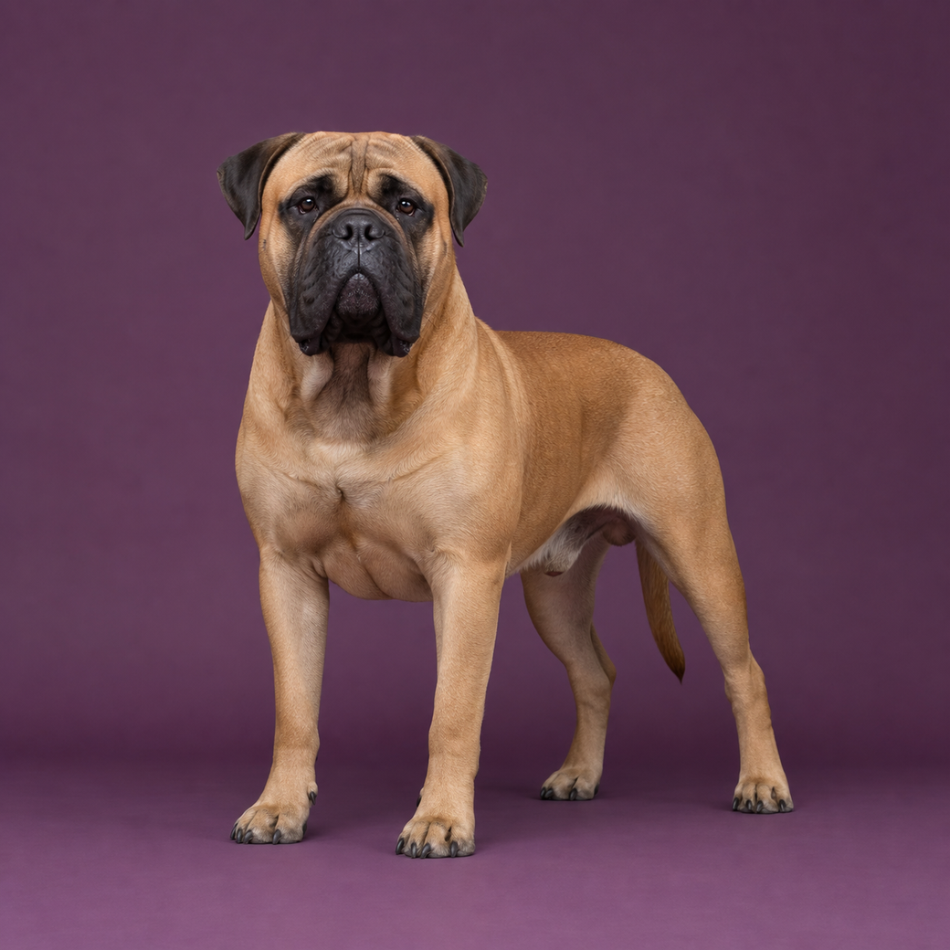 Bullmastiff, studio portrait