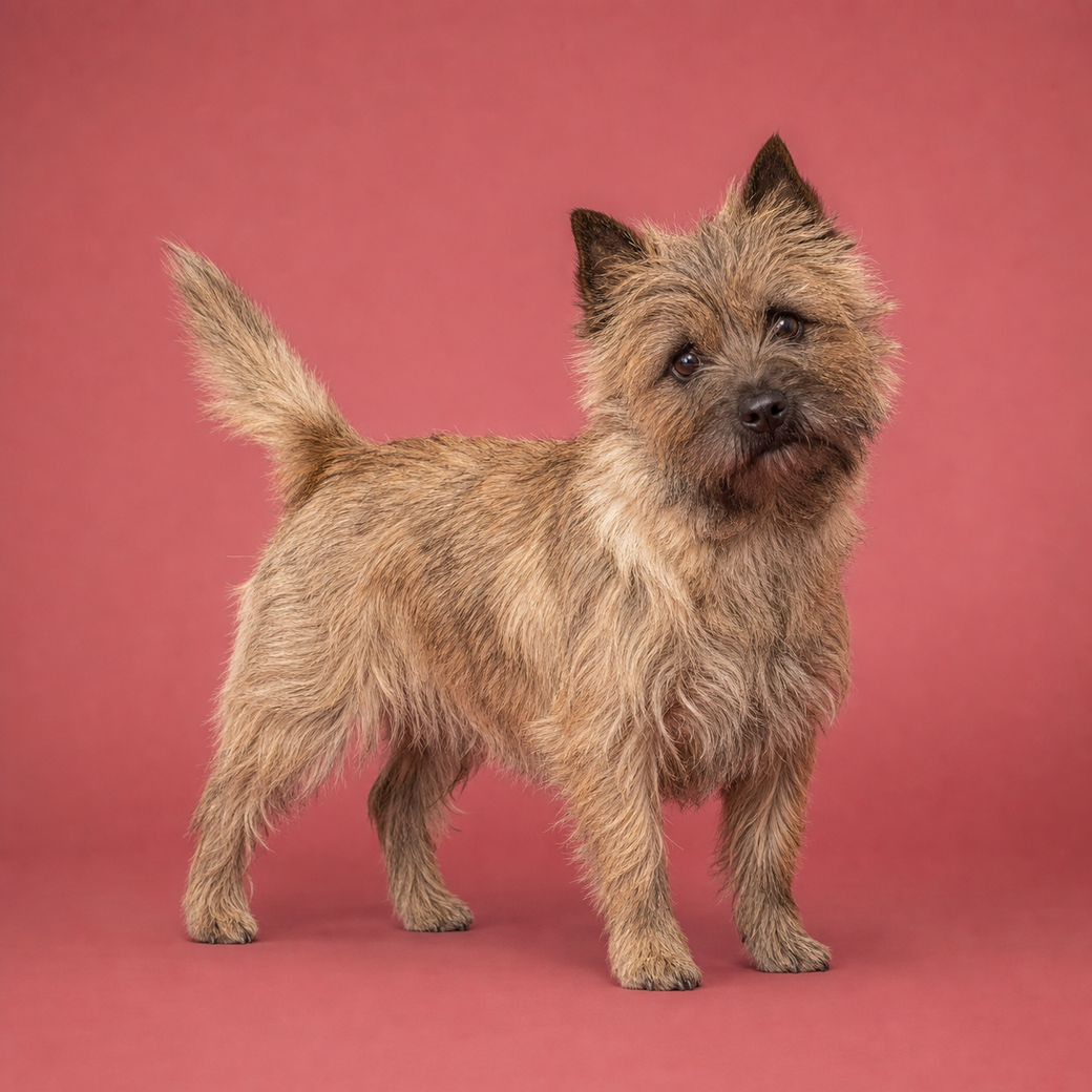 Cairn Terrier, studio portrait