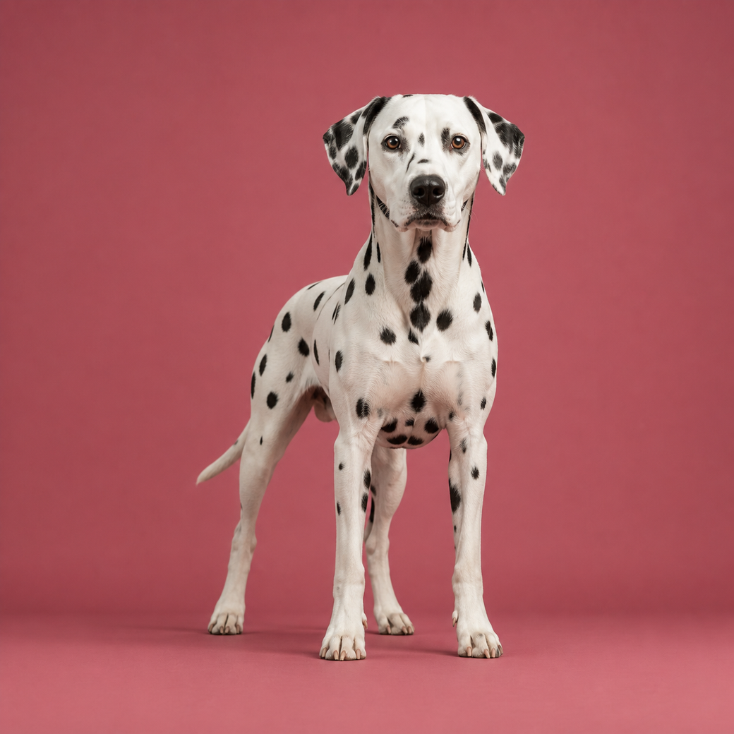 Dalmatian, studio portrait