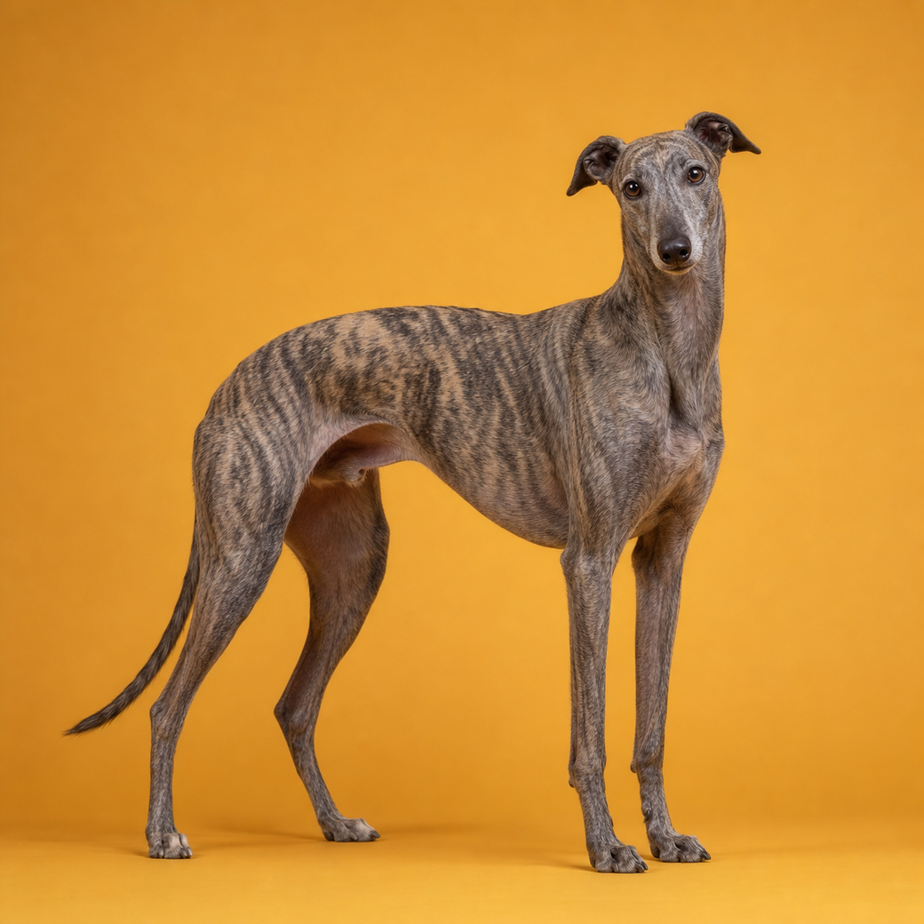 Greyhound, studio portrait