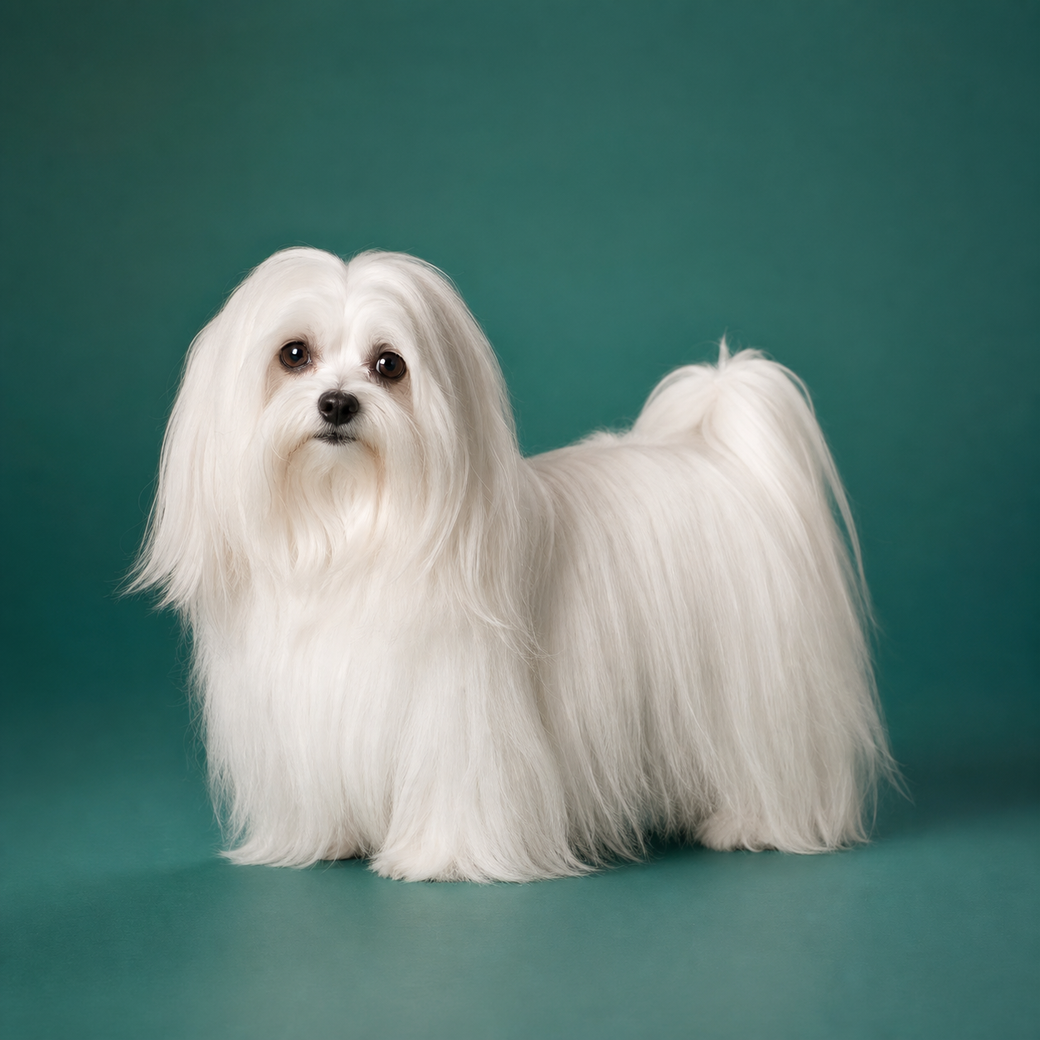 Maltese, studio portrait