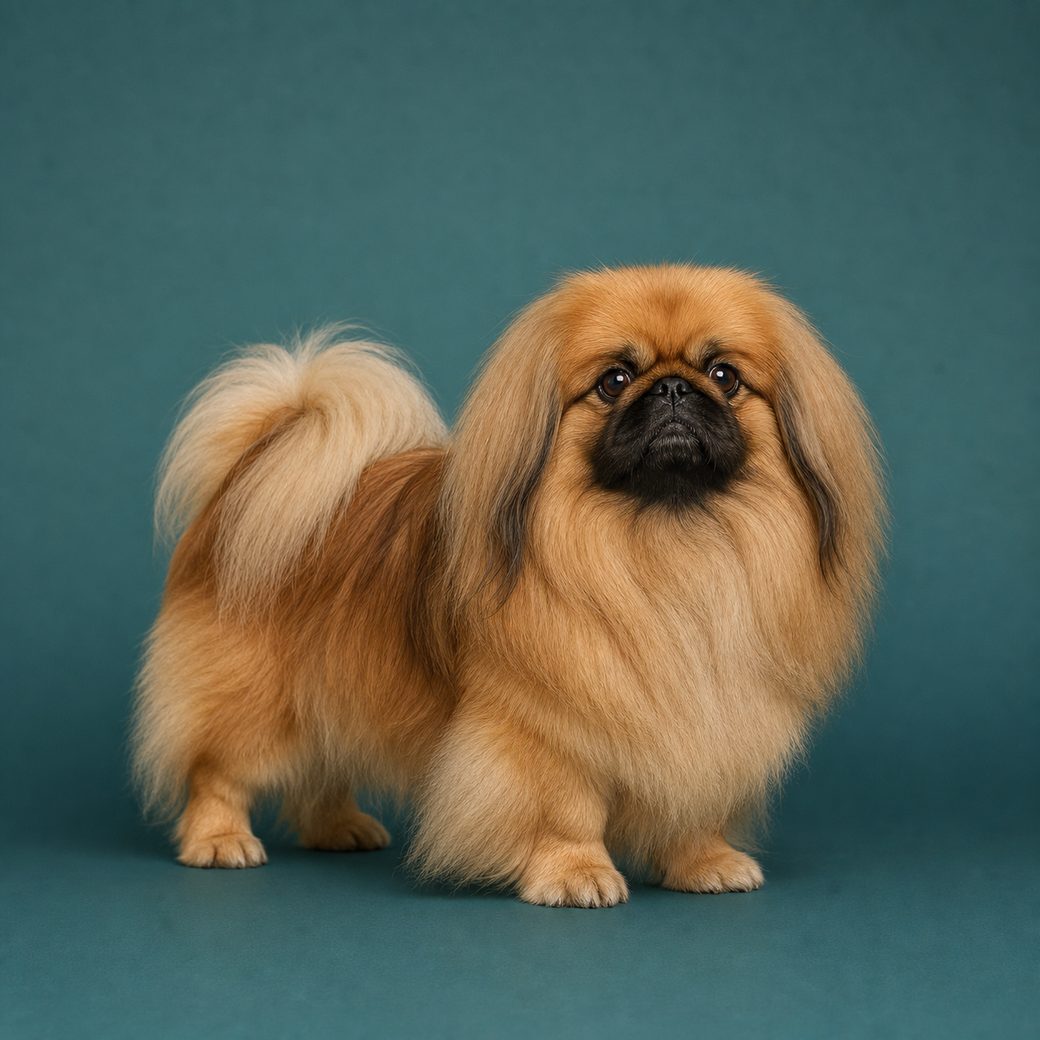 Pekingese, studio portrait