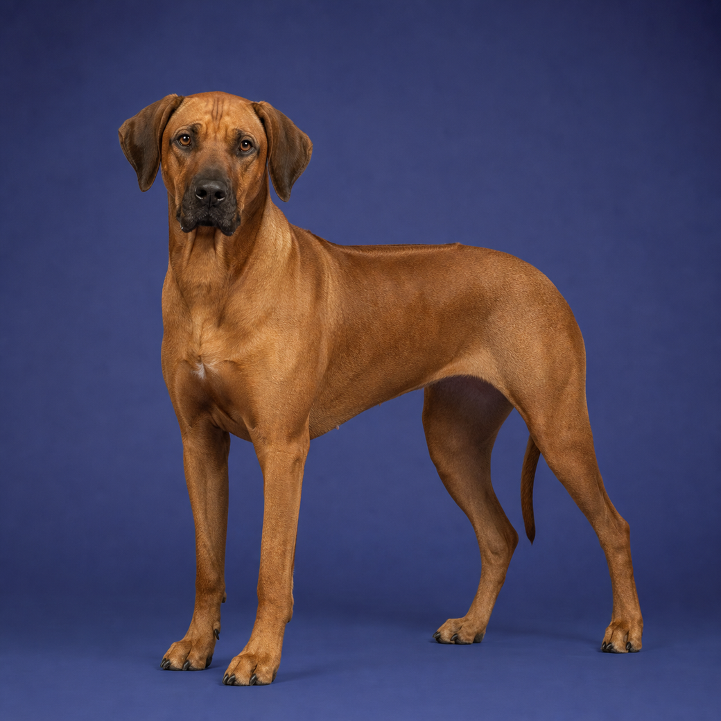 Rhodesian Ridgeback, studio portrait