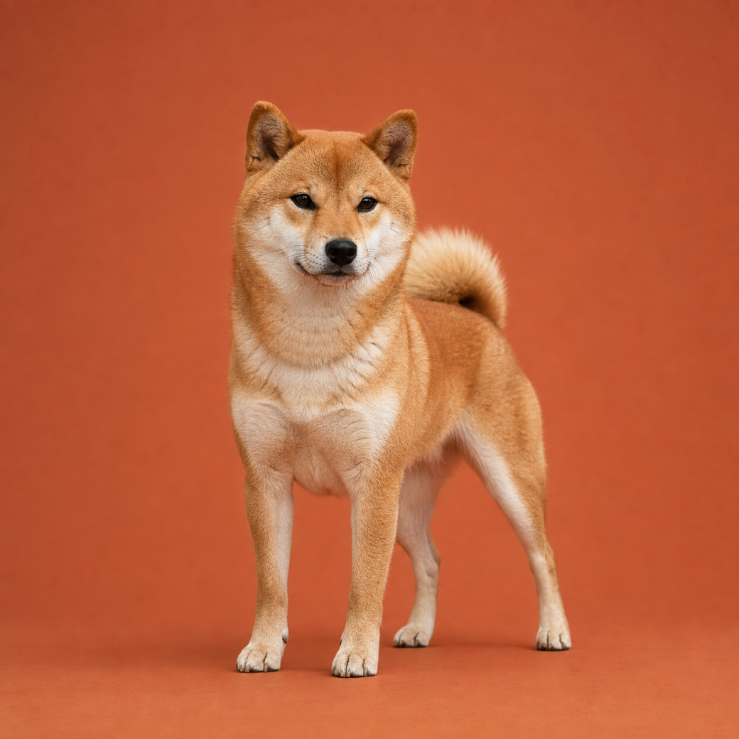 Shiba Inu, studio portrait