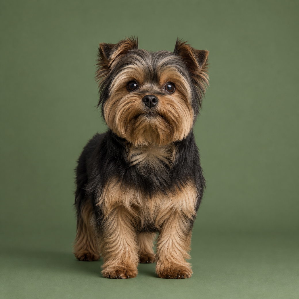Shorkie, studio portrait