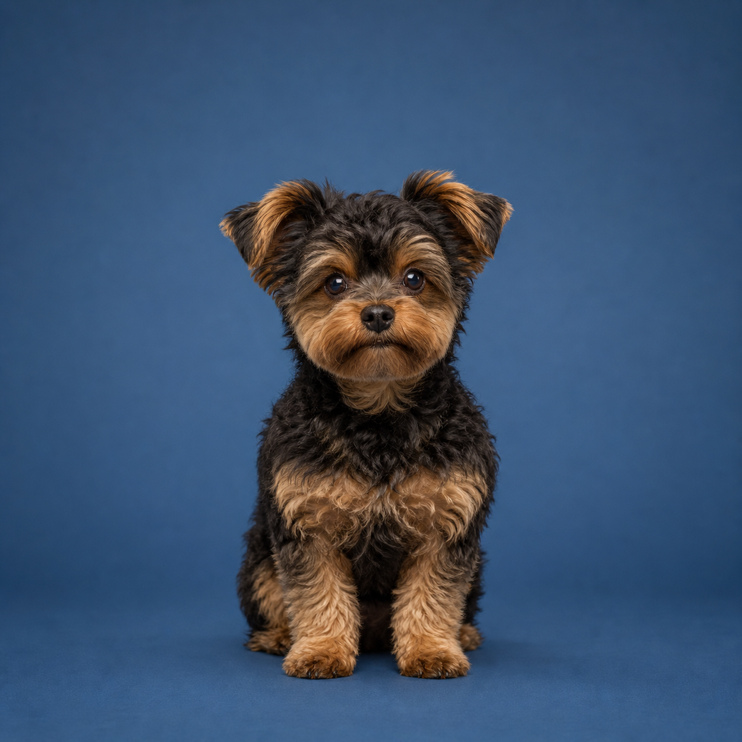 Yorkipoo, studio portrait