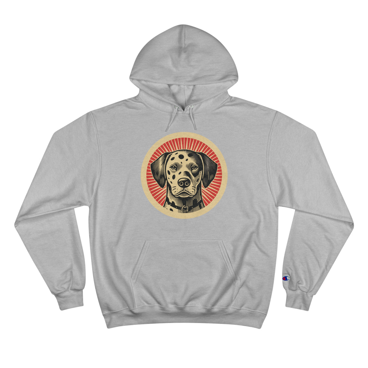 Dalmatian Champion Hoodie — Light Steel