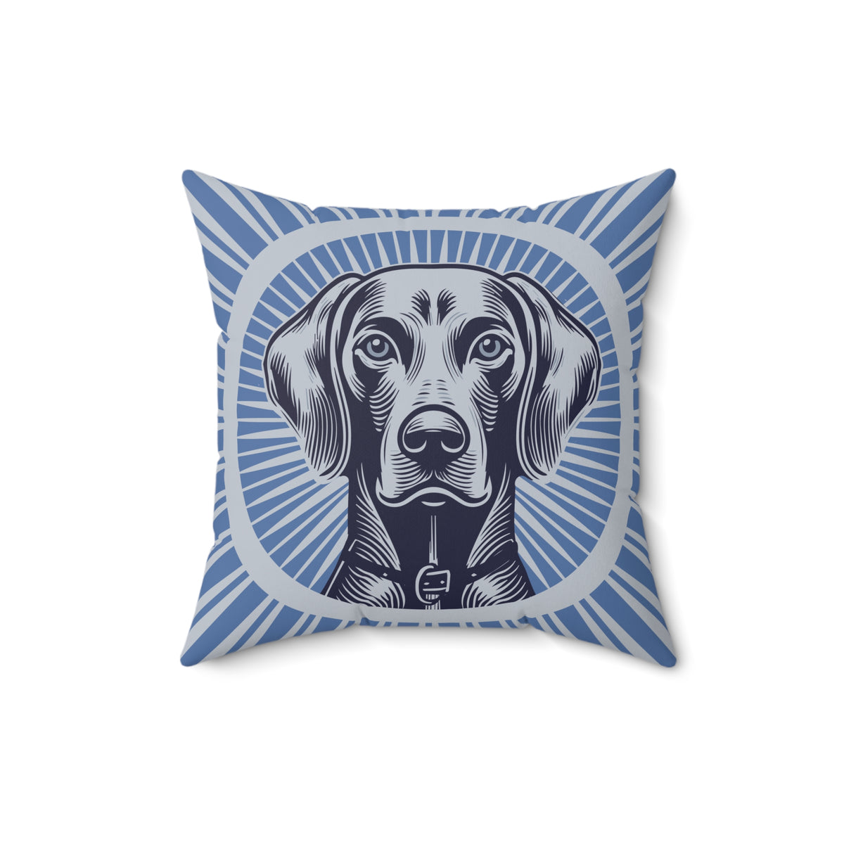 Weimaraner Pillow — 16" × 16"