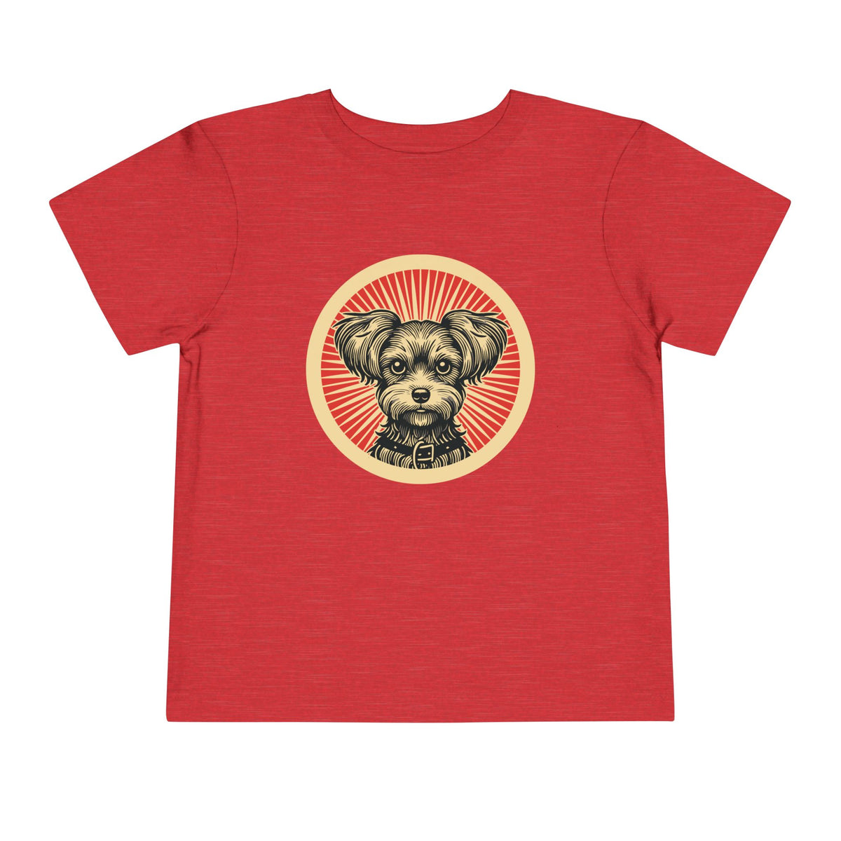 Yorkipoo Toddler Tee — Heather Red