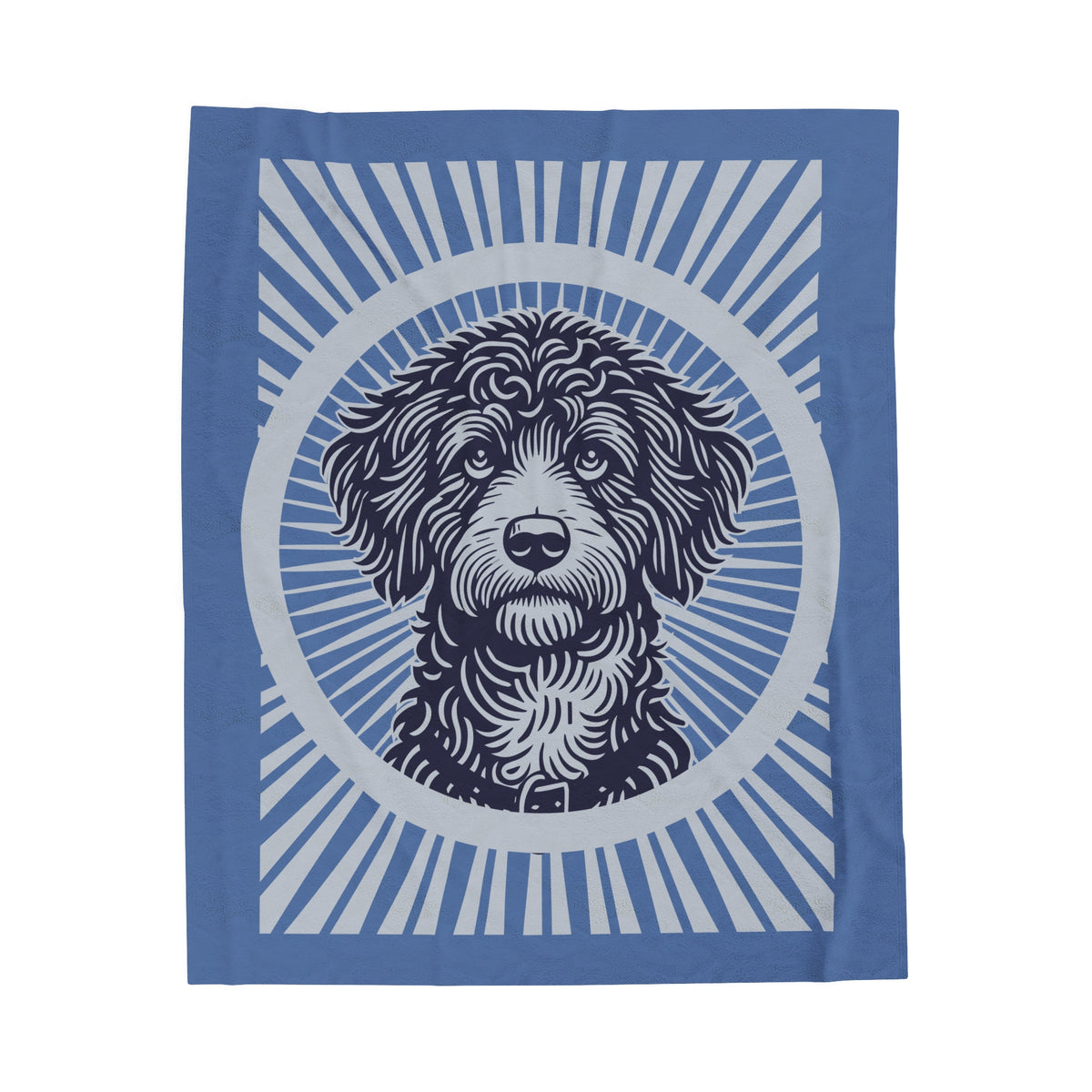 Bordoodle Blanket — 50" × 60"