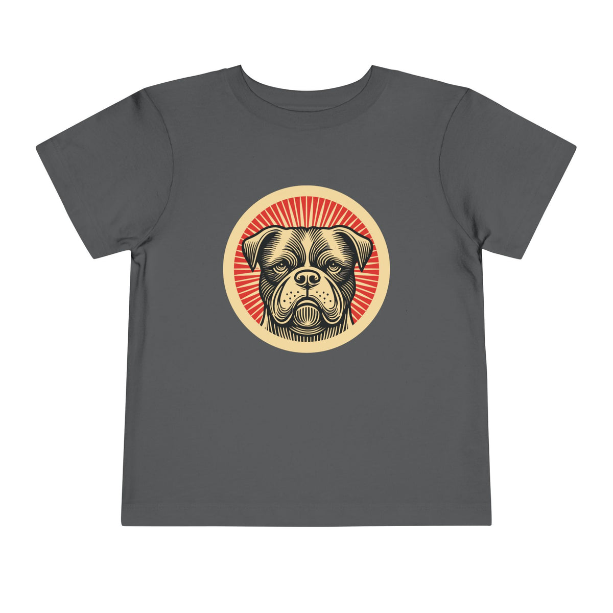 American Bulldog Toddler Tee — Asphalt