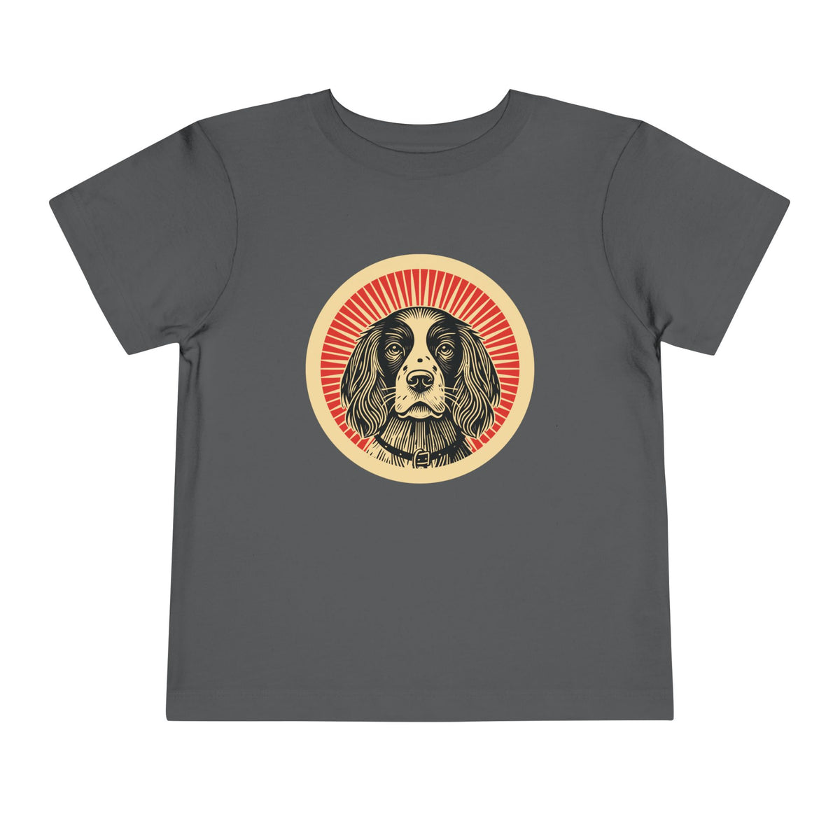 English Springer Spaniel Toddler Tee — Asphalt