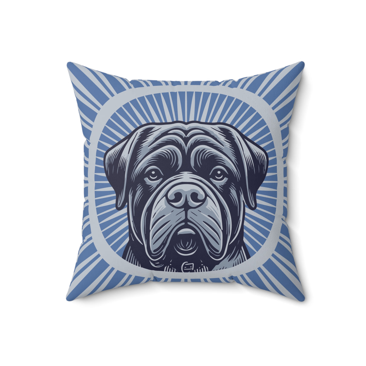 Bullmastiff Pillow — 18" × 18"