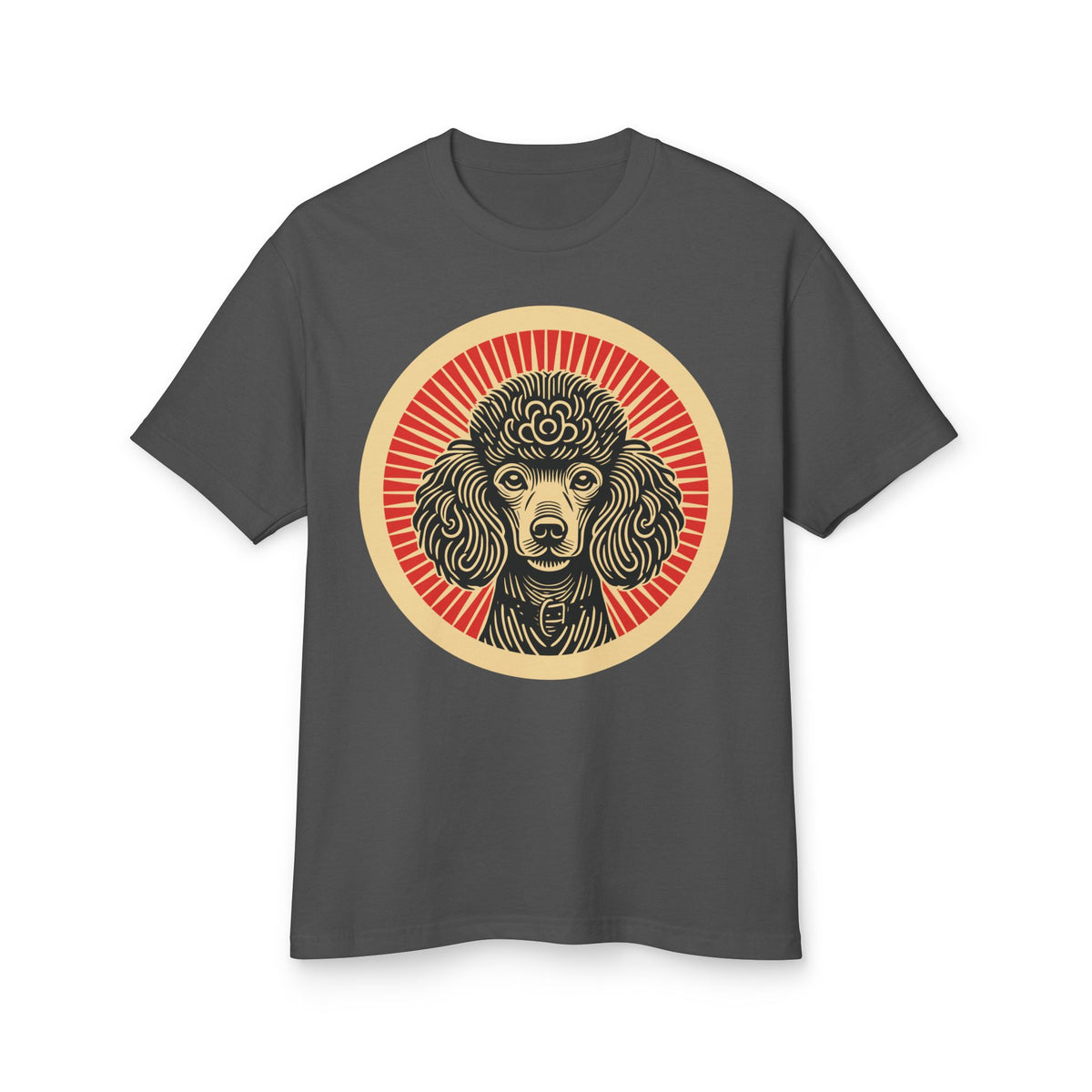 Poodle Heavyweight Tee — Faded Black