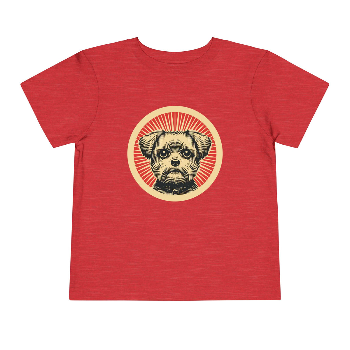Shorkie Toddler Tee — Heather Red