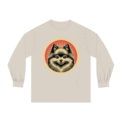 Pomeranian Long Sleeve Tee for Adults