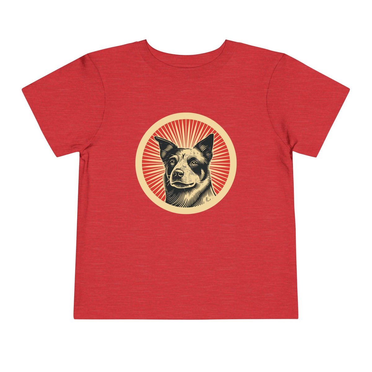Australian Cattle Dog Toddler Tee — Heather Red
