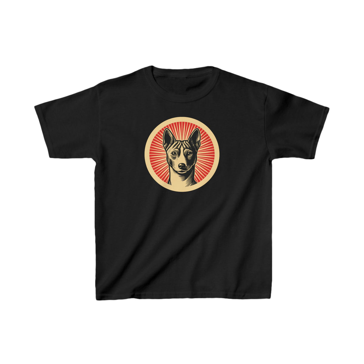 Basenji Kids Tee — Black