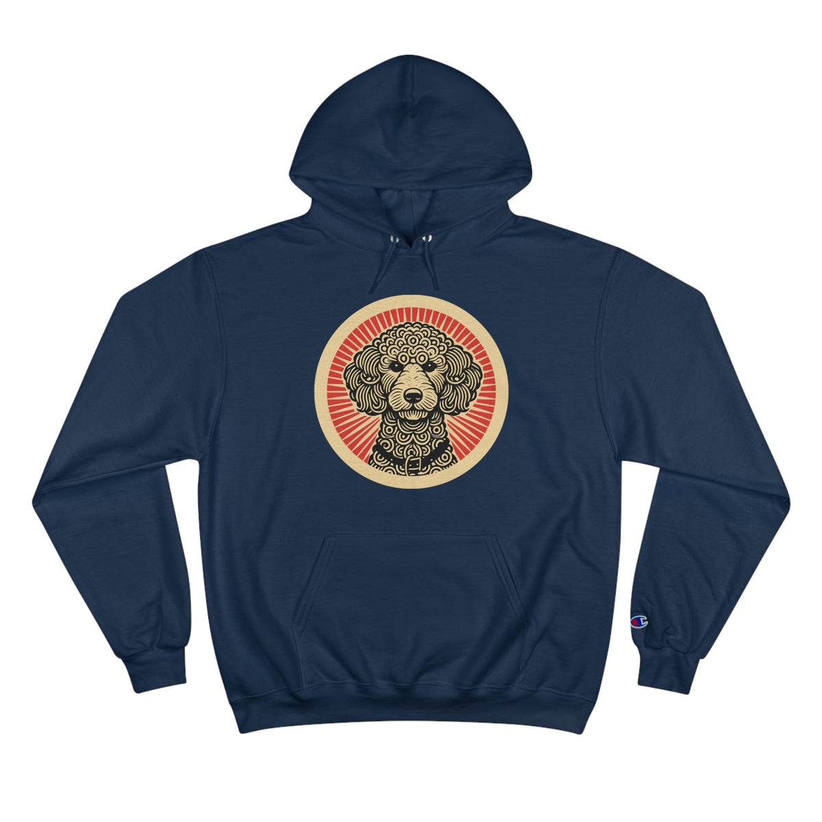 Doodle Champion Hoodie — Navy