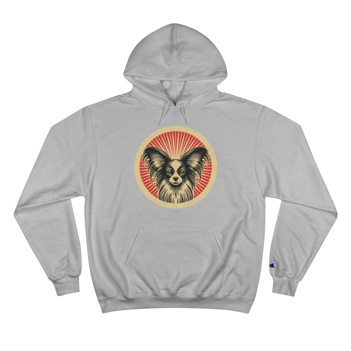 Papillon Champion Hoodie — Light Steel