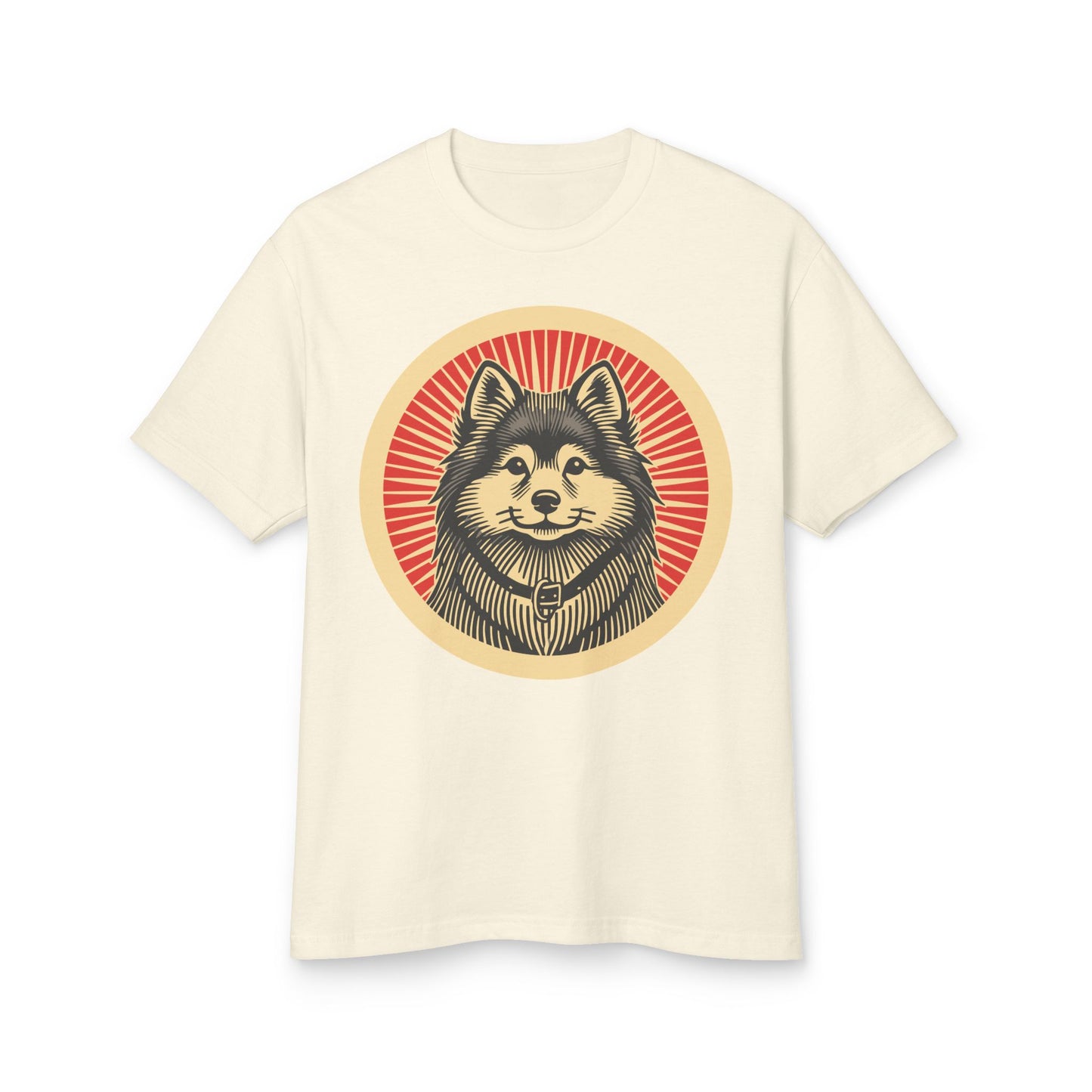 Finnish Spitz Heavyweight Cotton T-Shirt for Adults