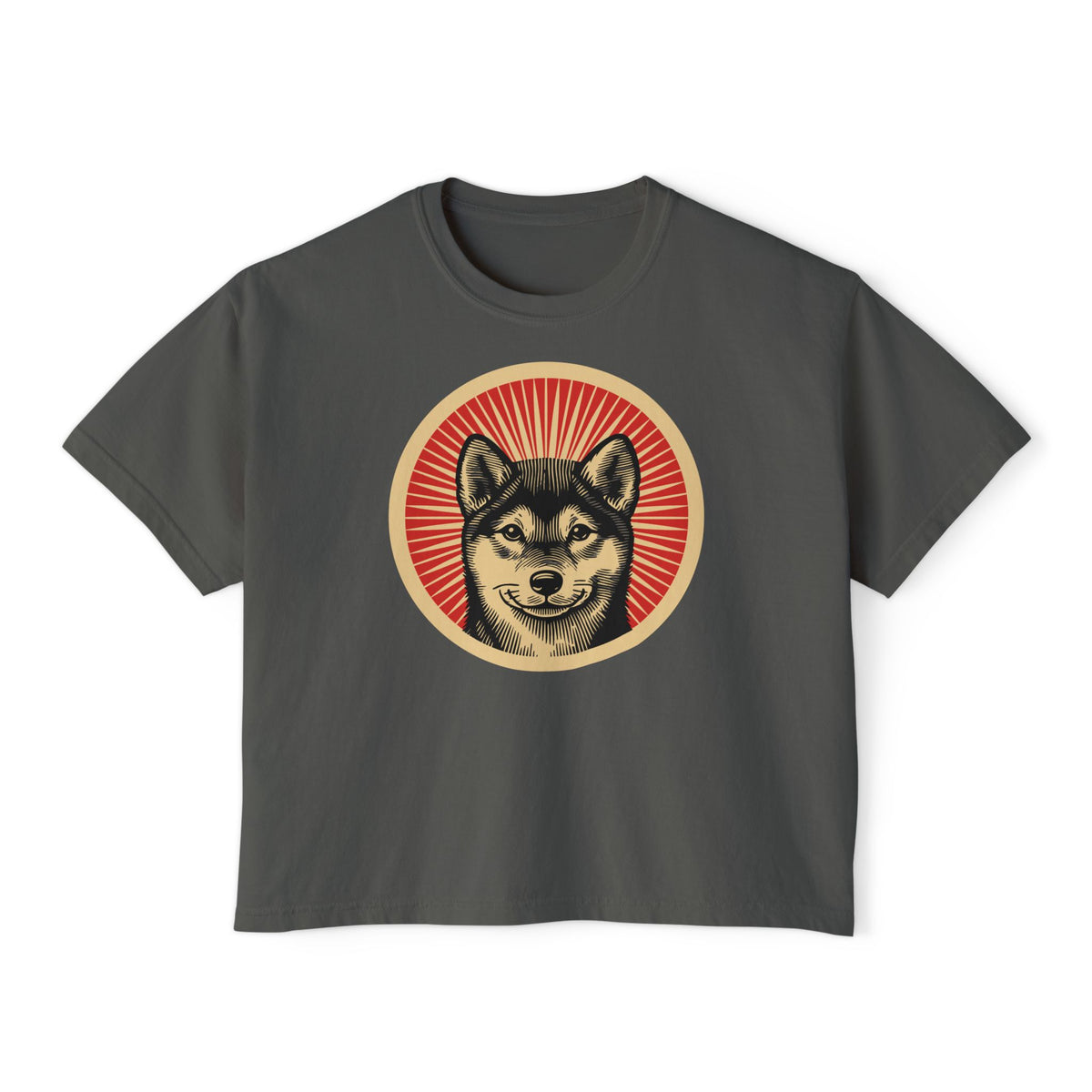Shiba Inu Boxy Tee — Pepper