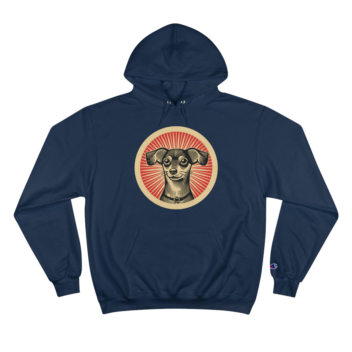 Chiweenie Champion Hoodie — Navy