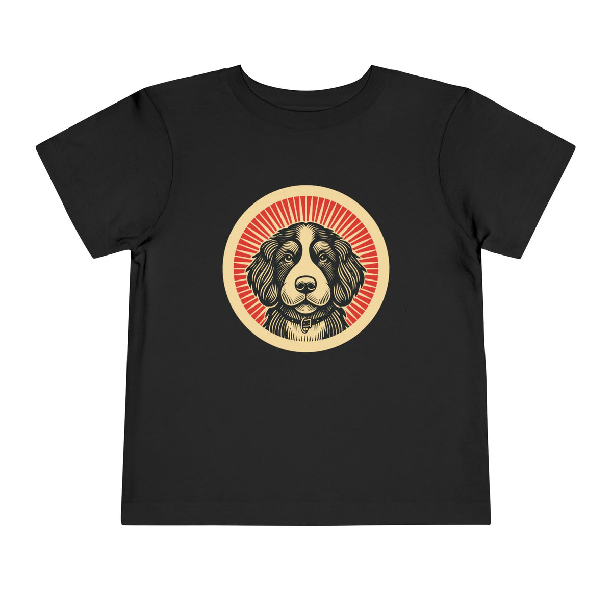 Bernedoodle Toddler Tee — Black