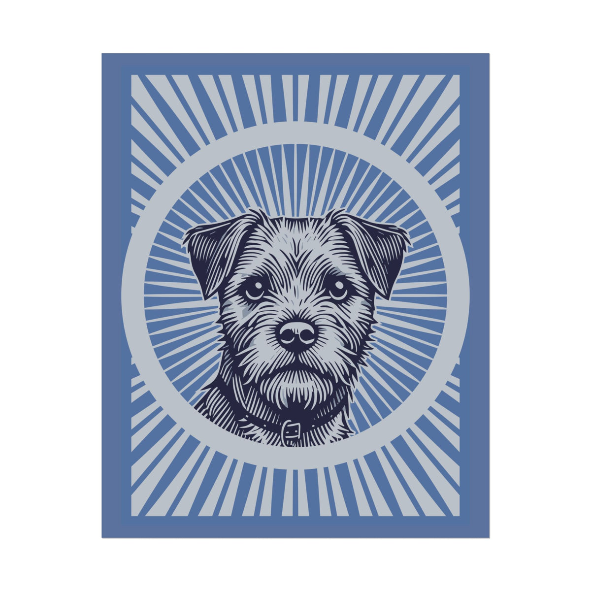 Border Terrier Art Print — 16" x 20" (Vertical)